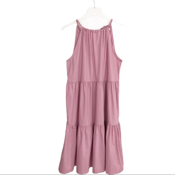A New Day Pink Tiered Halter Dress Sundress  Summer Small MWT - Picture 2 of 12